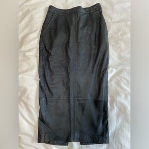 LAST CHANCE ASOS Leather Skirt w/ Pockets